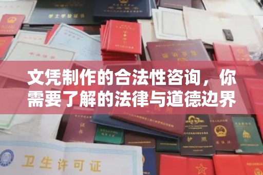 开福文凭制作的合法性咨询，你需要了解的法律与道德边界