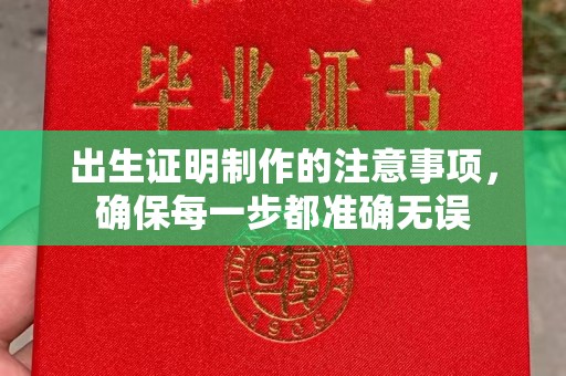 开福出生证明制作的注意事项，确保每一步都准确无误