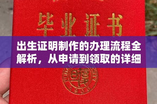 开福出生证明制作的办理流程全解析，从申请到领取的详细指南
